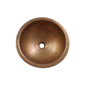 Lavabo de Baño Redondo de Cobre Grabado a Mano, Lavabo de Lujo, Lavabo de Cobre al por Mayor, Lavabo de Baño Grabado. - Product Image 4