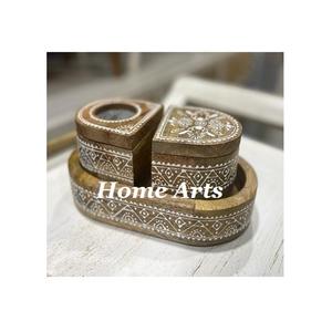 Brûleur de Bakhoor en bois de conception avantageuse avec la boîte et le plateau Mabkhar - Product Image 6