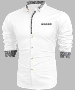 Look décontracté Réception Porter Coton Manches Longues Chemise Prêt à Porter Pas Cher Beat Prix Fabrication En Gros Vêtements Ethniques Alphanumero - Product Image 3