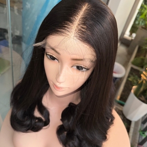 Peluca de Cabello Humano Vietnamita 100% Natural de Alta Calidad, Pelucas con Frente de Encaje, Cabello Ondulado - Product Image 2