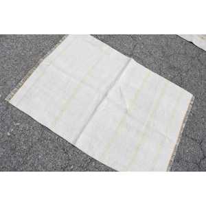 Tapis vintage 3x4,1 pieds, petit tapis turc, tapis à bordure blanche - Product Image 4