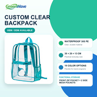 Custom 15L PVC Mode Rugzak met Rits, Waterafstotend, Duurzaam, Ecologisch, Recyclebaar, Comfortabel, Grote Capaciteit, Geschikt voor Alle Seizoenen