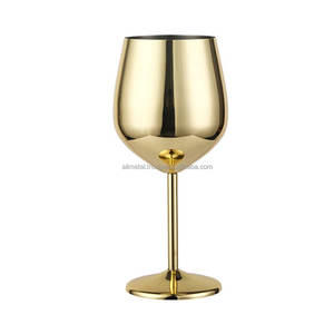Customizable Unique Design Metal <b>Wine</b> Glass <b>Goblet</b> For Drinks Like Vodka Glasses, Champagne Glasses Or Cocktail Glasses - Product Image 5
