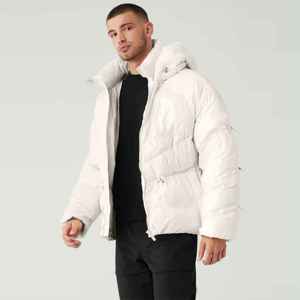 Veste polaire à capuche légère en toile pour homme Manteau d'hiver respirant et résistant à l'eau pour les sports de plein air à usage décontracté - Product Image 5
