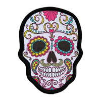 Patchs personnalisés faits main en tissu sergé Skelton, brodés, en PVC, en chenille, tissés, imprimés, en bullion, en tissu, en forme de cœur et de fleur