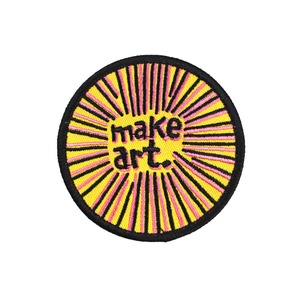 Échantillon gratuit de forme ronde personnalisée en vrac presse à chaud 3d marque personnalisée logo Badges patch brodé coudre fer à repasser sur des patchs pour vêtements - Product Image 3