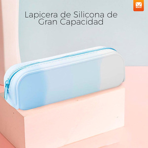 Étui à crayons portable en silicone pour enfants - Couleurs assorties - Product Image 6
