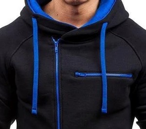 Sudaderas con Capucha de Primera Calidad para Hombre con Cierre Lateral y Tres Bolsillos, Diseño Personalizado al por Mayor, Sudadera Unisex para Hombre - Product Image 2