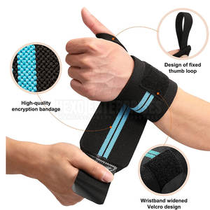 Muñequeras para entrenamiento de gimnasio, muñequeras para levantamiento de pesas, diseño de logotipo personalizado, muñequeras para levantamiento de pesas - Product Image 5