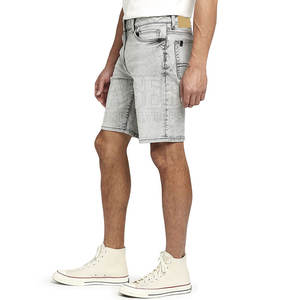 Pantalones cortos vaqueros de algodón 100% para hombre de talla grande superventas, de secado rápido, transpirables, ecológicos, personalizables, diseño de logotipo, patrón sólido - Product Image 4