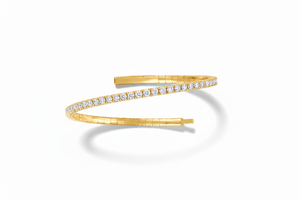 Pulsera Flexible de Diamantes Naturales de Lujo en Oro de 14K |   Diamante de Corte Brillante de 4.06 CTTW, Chapado en Rodio, Certificado por IGI - Product Image 3