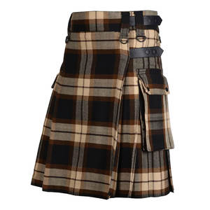 Nouveau style de kilts en tartan en gros Kilts de tartan confortables de taille adulte Kilts de tartan sur mesure - Product Image 4
