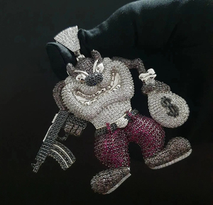 จี้เพชรชั้นดีสไตล์ฮิปฮอปชุบทองออกแบบได้ตามต้องการ & มีเสน่ห์สำหรับผู้ชาย - Product Image 6