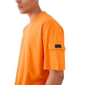 Camiseta de Manga Corta con Cuello Redondo y Diseño de Bolsillos, Corte Regular, Talla Grande, Estilo Urbano, Conjunto de Dos Piezas para Hombre, Verano, Formal, Terry - Product Image 6