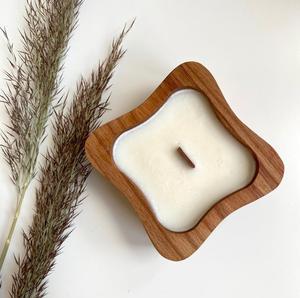 Bougeoirs en bois naturel faits à la main en Inde avec couleur et forme personnalisées pour la décoration de table à la maison, à l'hôtel - Occasions de Noël - Product Image 5