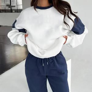 Chándal de mujer 400 GSM Joggers Sweat suit Sudadera con capucha y pantalones de chándal Set 2025 Ropa de mujer Causal Sports Suit Custom OEM - Product Image 3