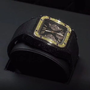 Reloj de Hombre de Lujo, Estilo Hip Hop, con Esfera de Cristal, Marca Famosa, Moissanita Auténtica, Fabricante de la India - Product Image 2