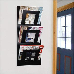 Unique Design Wall Mounted <b>Magazine</b> <b>Basket</b> Rack for Newspaper Books <b>Magazines</b> Holder for Home Hotel Office Usage - Product Image 2