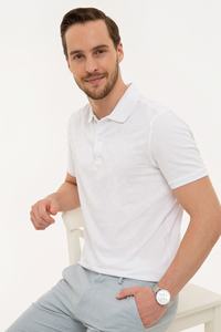 Polo informal de manga corta para hombre, Camisa ajustada de color sólido, a prueba de retracción, de secado rápido, para exteriores, novedad - Product Image 2