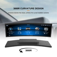 Moniteur d'appuie-tête Android incurvé 28,6 pouces 3000R, écran LCD numérique 1920x540, écran publicitaire pour véhicule