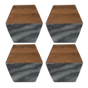 Plateau de service rectangulaire de luxe antique Woodeen Assiette de charge élégante en matériau PP Vente directe en usine-Commande minimum 100 pièces - Product Image 4