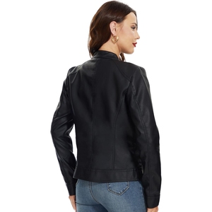 Chaqueta de Cuero con Relleno de Algodón de Punto Extra Grande, Color Personalizado, Servicio OEM, Fácil de Usar, para Mujer, Corta, para la Temporada de Invierno - Product Image 4