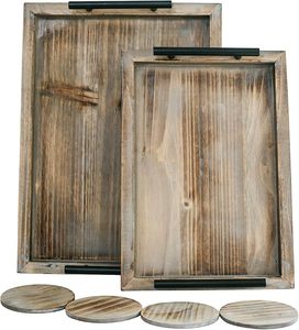 Bandeja de madera de alta calidad, la mejor y elegante bandeja para servir, restaurante, hoteles, vajilla, uso de almacenamiento de Material de madera manufacturado - Product Image 1