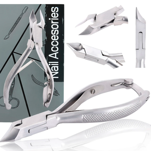 Professionnel 13 cm Satin mat finition acier coupe-ongles lame incurvée coin pinces ongles doigts outil de soin des pieds - Product Image 3