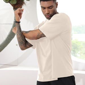 High Quality 100% Cotton Oversized Heavy <b>Tshirt</b> Custom Printing Heavyweight T Shirt <b>Plain</b> Blank Men's T-shirt - Product Image 2