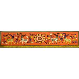 Arte en Algodón Afgano Hecho a Mano, Listo para Colgar, Decoración de Pared para el Hogar, 130 X 32, Panwd0006 - Product Image 1