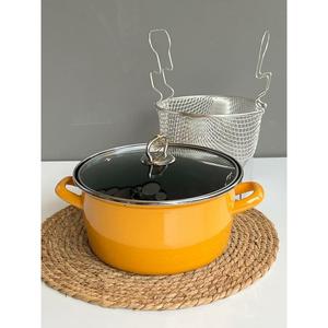 Padella smaltata gialla - Product Image 1