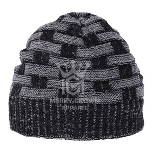 Venta caliente nueva moda invierno Plaid Beanie Cap precios baratos multiusos al aire libre desgaste polar jacquard gorros sombreros - Product Image 3