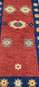 Premium 100% Wool Hand Knotted Modern Persian Design Non-Slip Cut Pile Loop Area <b>Rug</b> <b>Runner</b> Set 10mm Sophisticated Living Spaces - Product Image 3