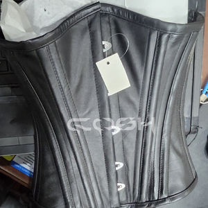 Vêtements de club pour femmes, corset en cuir de haute qualité, sous la poitrine - Product Image 6
