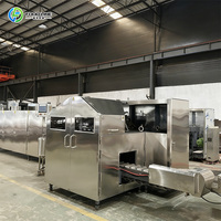 Machine de fabrication de gaufrettes croustillantes entièrement automatique pour ligne de production d'aliments en gros pour usines de biscuits et de snacks