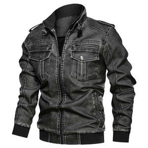 Chaquetas de cuero para hombre de buen Material, venta personalizada de alta calidad, impermeables, transpirables, ecológicas, chaquetas de cuero más populares para hombre - Product Image 2