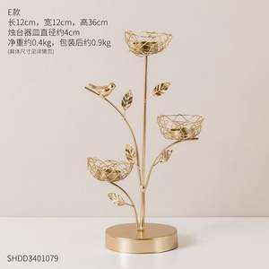 Portavelas antiguo, juego de mesa de fundición de hierro de 3 soportes de velas Vintyage de nuevo diseño cónico - Product Image 6