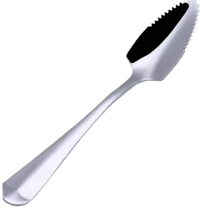 Cuchara de sandía de acero inoxidable de excelente calidad, bordes dentados, cuchara de postre de sandía, cuchara de puré de fruta para raspar alimentos - Product Image 4