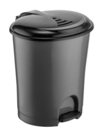 Afossa AK 149 Poubelle de rangement autoportante à pédale, 7L (1,8 Gal), en plastique écologique, durable, de style moderne, pour la gestion des déchets