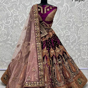 Lehenga choli ที่สวยงามด้วยด้ายและงาน dori - Product Image 1