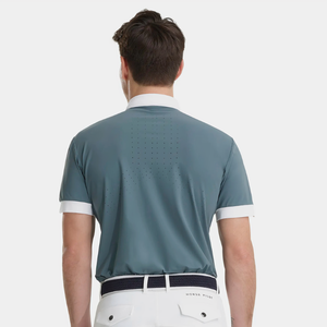 Top Notch forma ergonómica equitación ecuestre hombres camisetas de competición, equitación hombres camiseta técnica y rendimiento espectáculo - Product Image 4