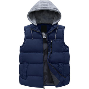 Chaqueta acolchada sin mangas con capucha para hombre, diseño acolchado elegante, chaquetas versátiles para hombre para máxima comodidad y calidez - Product Image 1