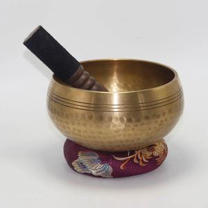 Venta caliente Metal Latón Canto Sonido Cuenco Yoga Terapia Oración religiosa Buda Cuenco Musical de la mejor calidad Descanso - Product Image 4