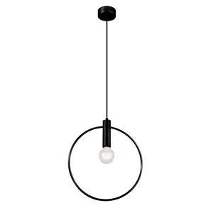 Best Selling Luxuries Living and Bedroom Black Ring 1Light Pendant for Premium Lighting Options at Best Prices