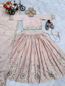 Nouvelle collection de vêtements pour filles, salwar kameez semi-cousu indien en soie georgette avec broderie lourde, pour les fêtes, prix de gros SIE - Product Image 5