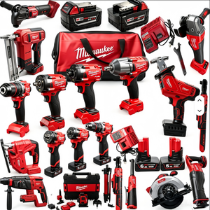 Kit Combinado de Herramientas Eléctricas Inalámbricas Rojo de 18V con Batería de Litio-Ion, Llave de Impacto, Batería de 5Ah, Cargador, Bolsa de Herramientas, Garantía OEM de 3 Años - Product Image 4