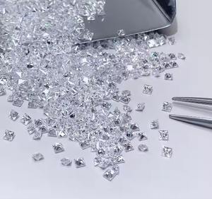 Piedra suelta de diamante incoloro Natural de corte radiante de 0,25 CT y 0,75 CT para joyería certificada GIA para colgante de pendiente de banda de anillo - Product Image 1