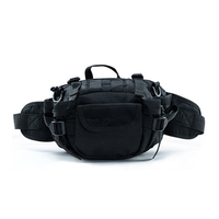 BEARKY Vert Polyester Fanny Pack Hommes Résistant À L'eau Taille Sac pour Femmes À La Mode Tactique Ceinture Sac