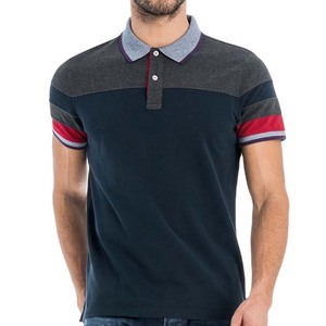 Vente en gros de t-shirts de sport pour hommes de haute qualité, en jersey uni, respirant, à séchage rapide, pour l'été, avec logo personnalisé, manches courtes, couleur contrastée - Product Image 1