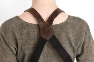 Canvas <b>Apron</b> for Women Canvas <b>Apron</b> With <b>Leather</b> Straps With Pockets Personalized Cooking BBQ AAA-0055 - Product Image 6